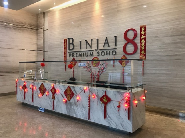 Binjai 8 KLCC, premium soho suite for sale or rent in Kuala Lumpur Malaysia.
