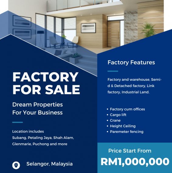 Taman Perindustrian Puchong Semi d factory for sale Taman Perindustrian Puchong Semi d factory for sale